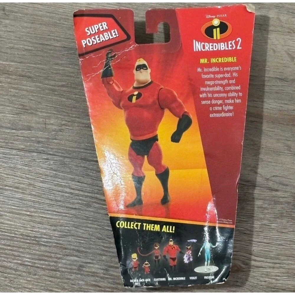 The Incredibles 2 Mr Incredible 4 Inch Action Figure Disney Pixar NIB Sealed